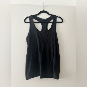 Athletha black racerback tank top